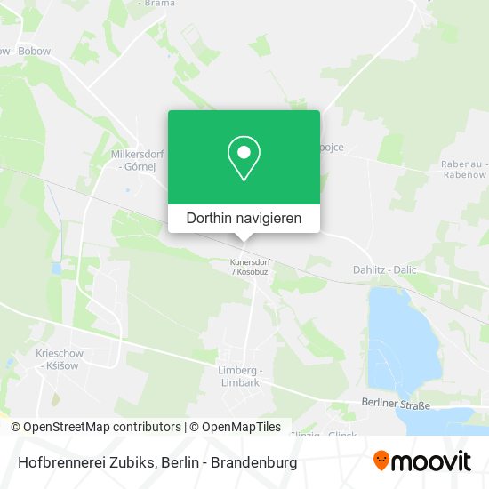 Hofbrennerei Zubiks Karte