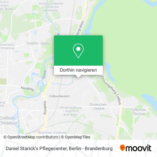 Daniel Starick's Pflegecenter Karte