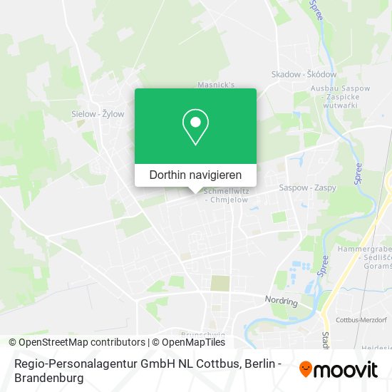 Regio-Personalagentur GmbH NL Cottbus Karte