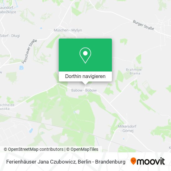 Ferienhäuser Jana Czubowicz Karte