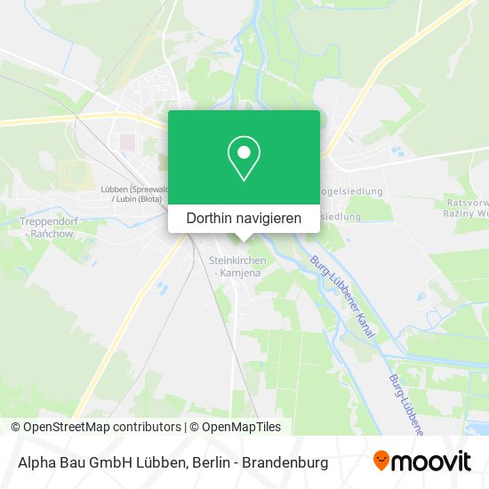 Alpha Bau GmbH Lübben Karte