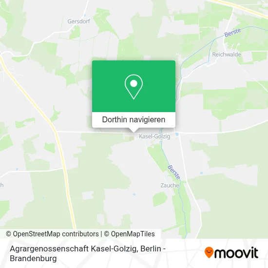 Agrargenossenschaft Kasel-Golzig Karte