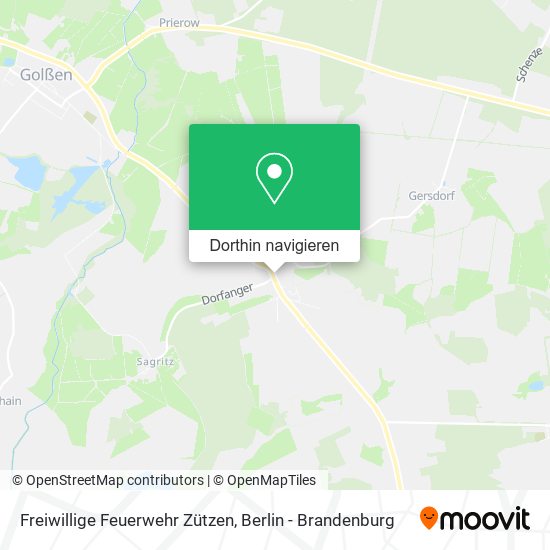 Freiwillige Feuerwehr Zützen Karte