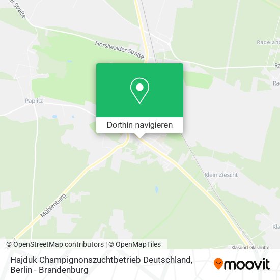 Hajduk Champignonszuchtbetrieb Deutschland Karte