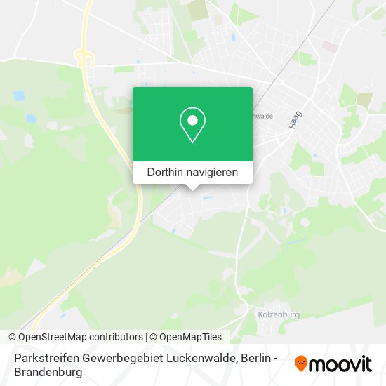 Parkstreifen Gewerbegebiet Luckenwalde Karte