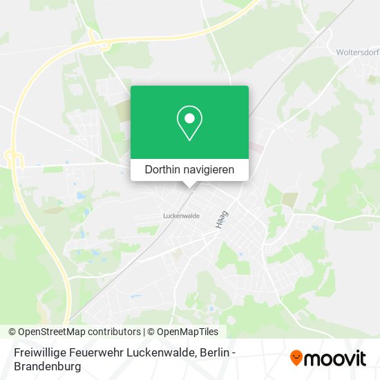 Freiwillige Feuerwehr Luckenwalde Karte