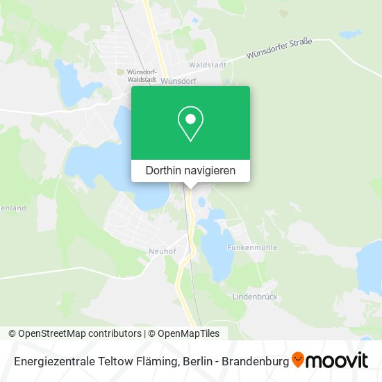 Energiezentrale Teltow Fläming Karte