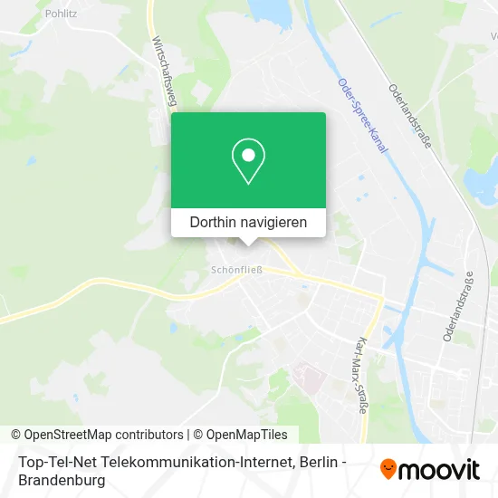 Top-Tel-Net Telekommunikation-Internet Karte