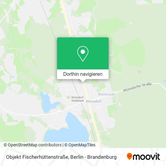 Objekt Fischerhüttenstraße Karte