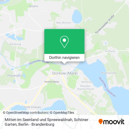 Mitten im Seenland und Spreewaldnah, Schöner Garten Karte
