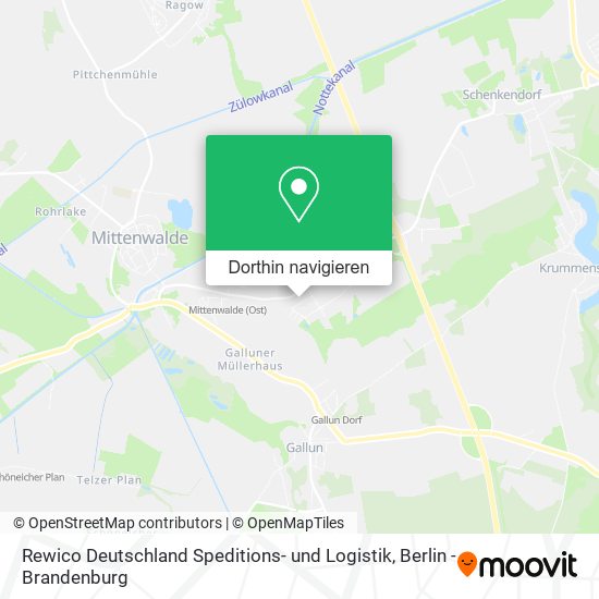 Rewico Deutschland Speditions- und Logistik Karte