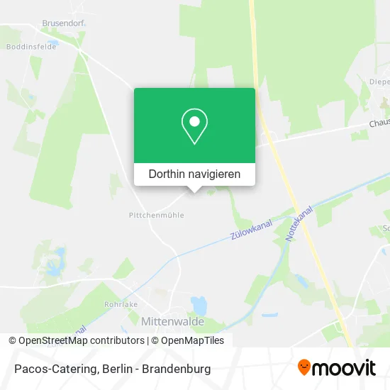 Pacos-Catering Karte