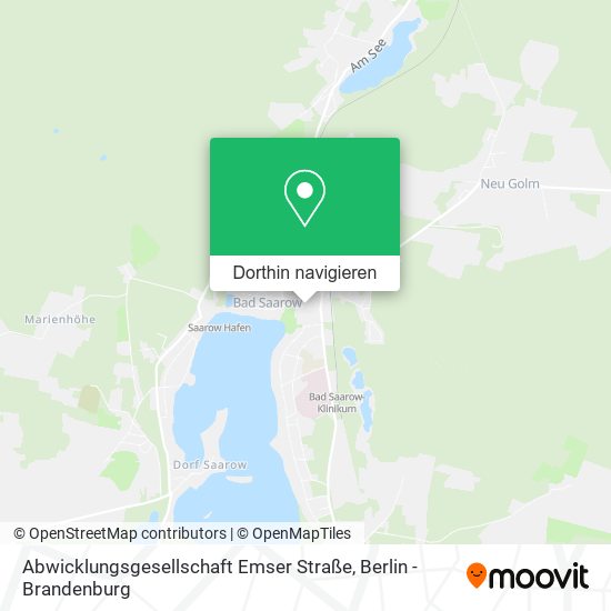 Abwicklungsgesellschaft Emser Straße Karte