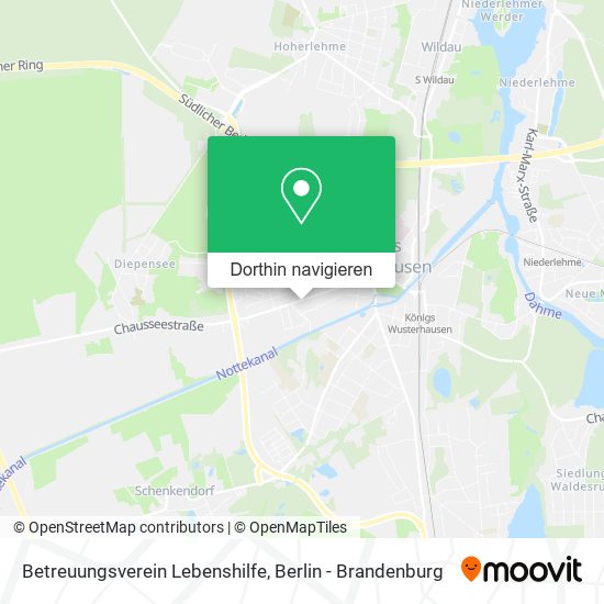 Betreuungsverein Lebenshilfe Karte