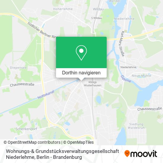 Wohnungs-& Grundstücksverwaltungsgesellschaft Niederlehme Karte