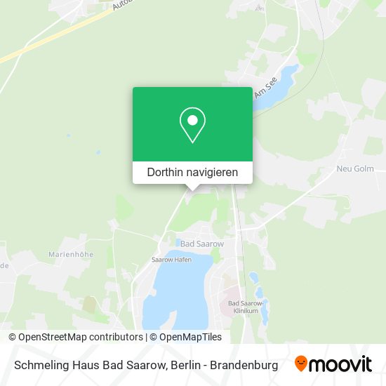 Schmeling Haus Bad Saarow Karte