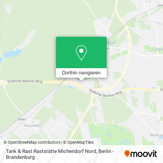 Tank & Rast Raststätte Michendorf Nord Karte