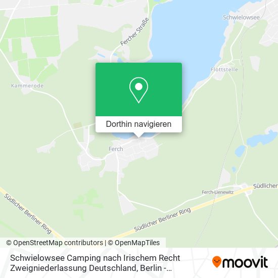 Schwielowsee Camping nach Irischem Recht Zweigniederlassung Deutschland Karte