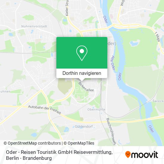 Oder - Reisen Touristik GmbH Reisevermittlung Karte