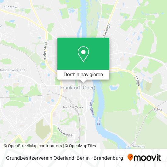 Grundbesitzerverein Oderland Karte