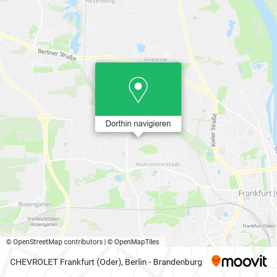 CHEVROLET Frankfurt (Oder) Karte