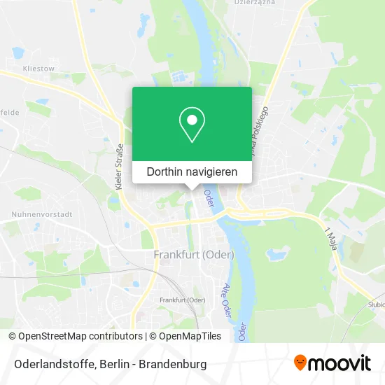 Oderlandstoffe Karte