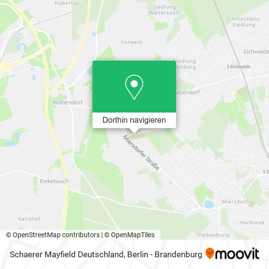 Schaerer Mayfield Deutschland Karte