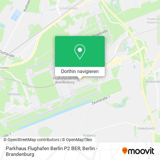 Parkhaus Flughafen Berlin P2 BER Karte