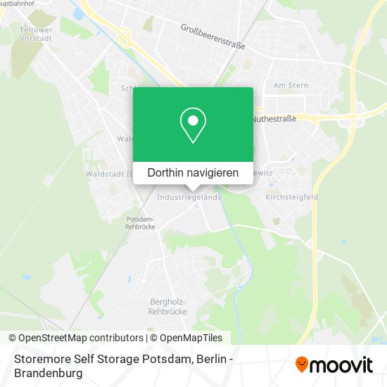 Storemore Self Storage Potsdam Karte