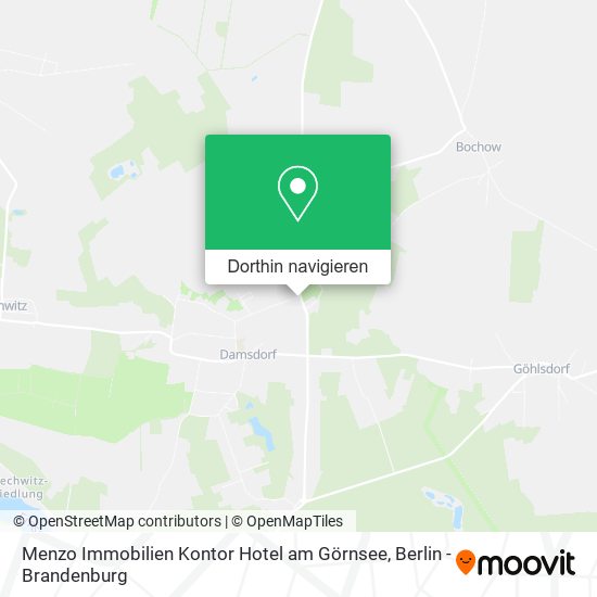 Menzo Immobilien Kontor Hotel am Görnsee Karte