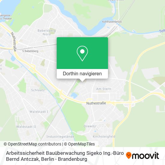 Arbeitssicherheit Bauüberwachung Sigeko Ing.-Büro Bernd Antczak Karte