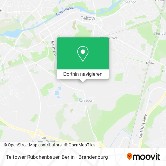 Teltower Rübchenbauer Karte