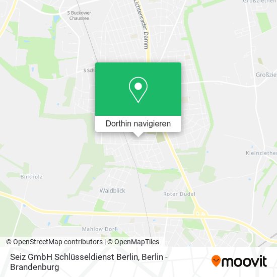 Seiz GmbH Schlüsseldienst Berlin Karte