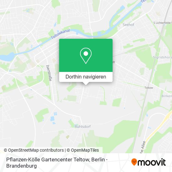 Pflanzen-Kölle Gartencenter Teltow Karte