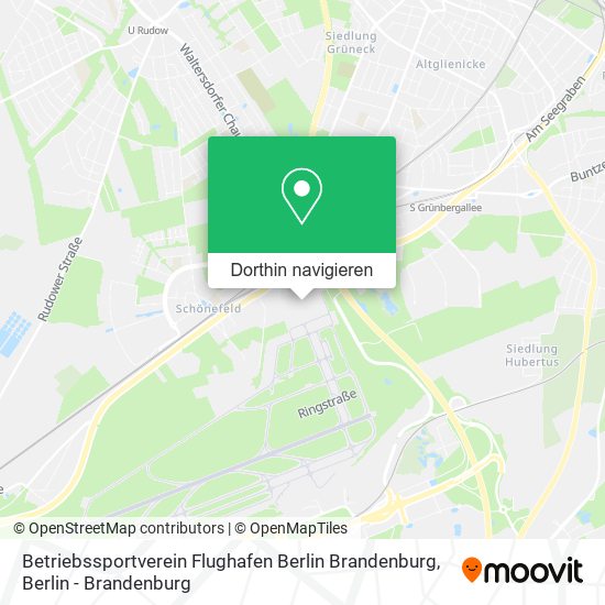 Betriebssportverein Flughafen Berlin Brandenburg Karte