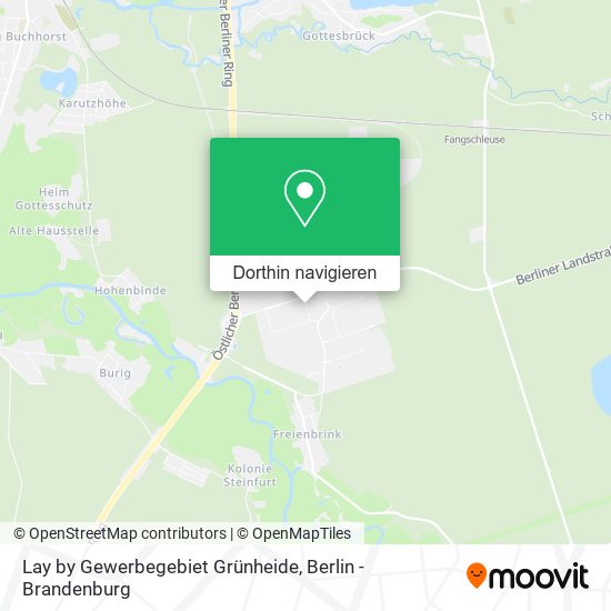 Lay by Gewerbegebiet Grünheide Karte