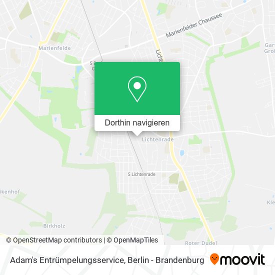 Adam's Entrümpelungsservice Karte