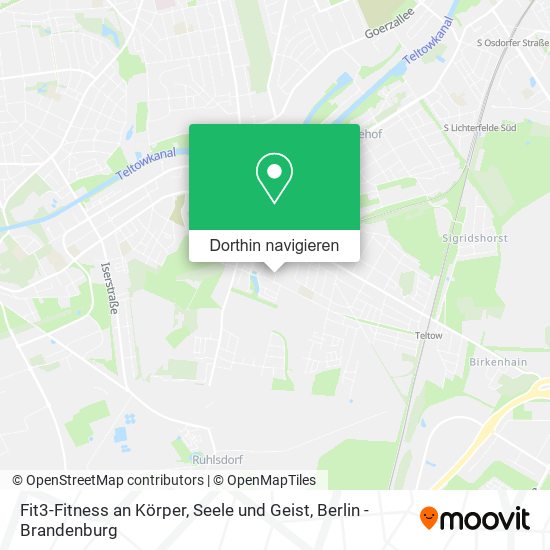Fit3-Fitness an Körper, Seele und Geist Karte
