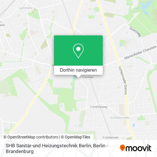 SHB Sanitär-und Heizungstechnik Berlin Karte