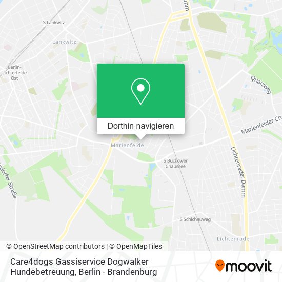 Care4dogs Gassiservice Dogwalker Hundebetreuung Karte