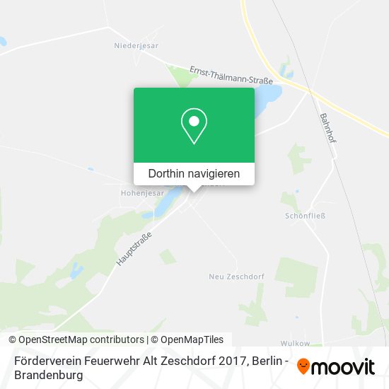 Förderverein Feuerwehr Alt Zeschdorf 2017 Karte