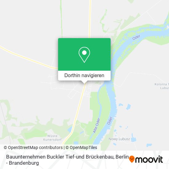 Bauunternehmen Buckler Tief-und Brückenbau Karte