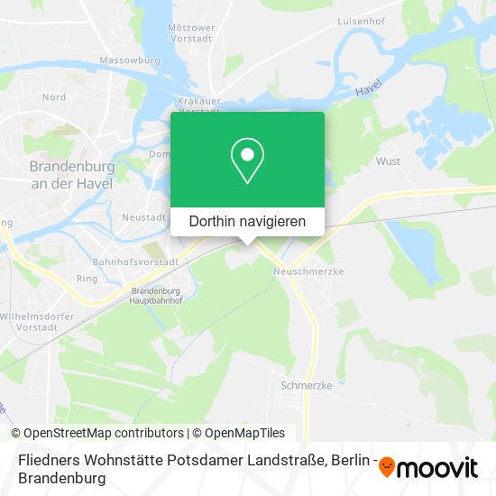 Fliedners Wohnstätte Potsdamer Landstraße Karte