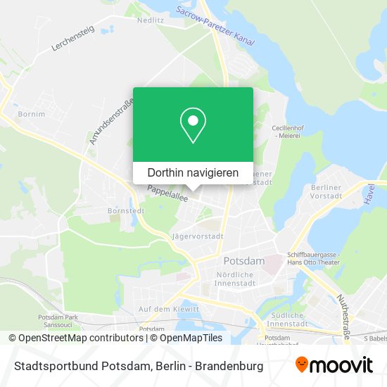 Stadtsportbund Potsdam Karte