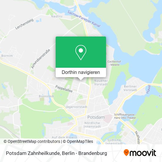 Potsdam Zahnheilkunde Karte