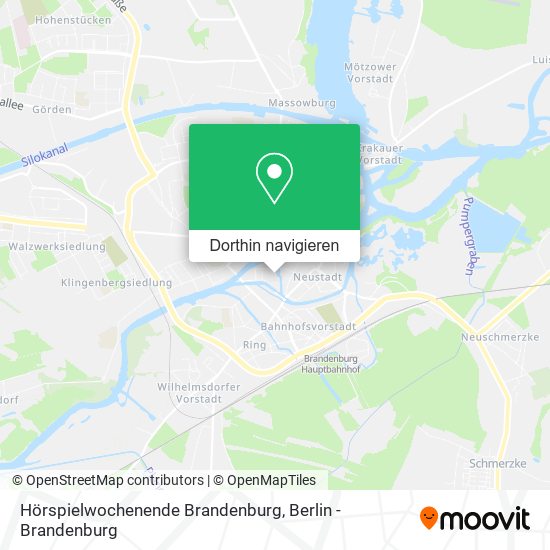 Hörspielwochenende Brandenburg Karte
