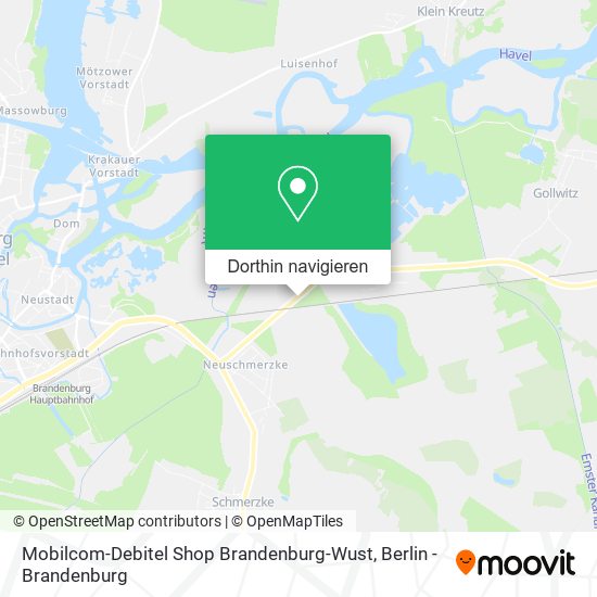 Mobilcom-Debitel Shop Brandenburg-Wust Karte