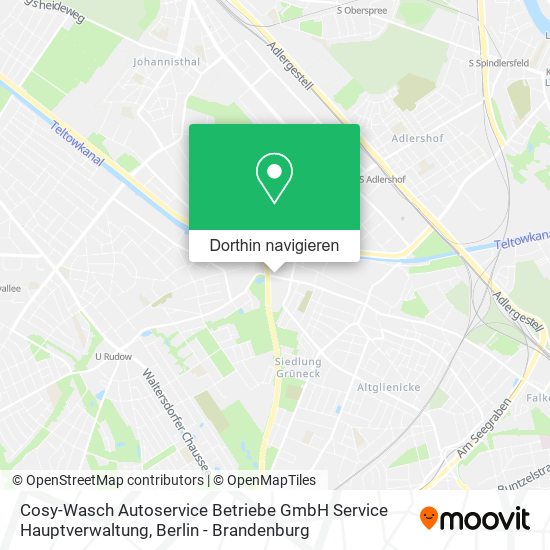 Cosy-Wasch Autoservice Betriebe GmbH Service Hauptverwaltung Karte