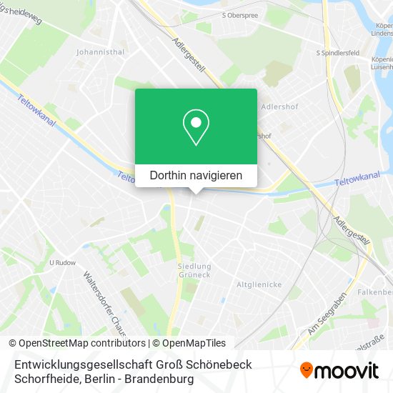 Entwicklungsgesellschaft Groß Schönebeck Schorfheide Karte