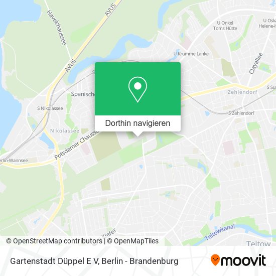 Gartenstadt Düppel E V Karte